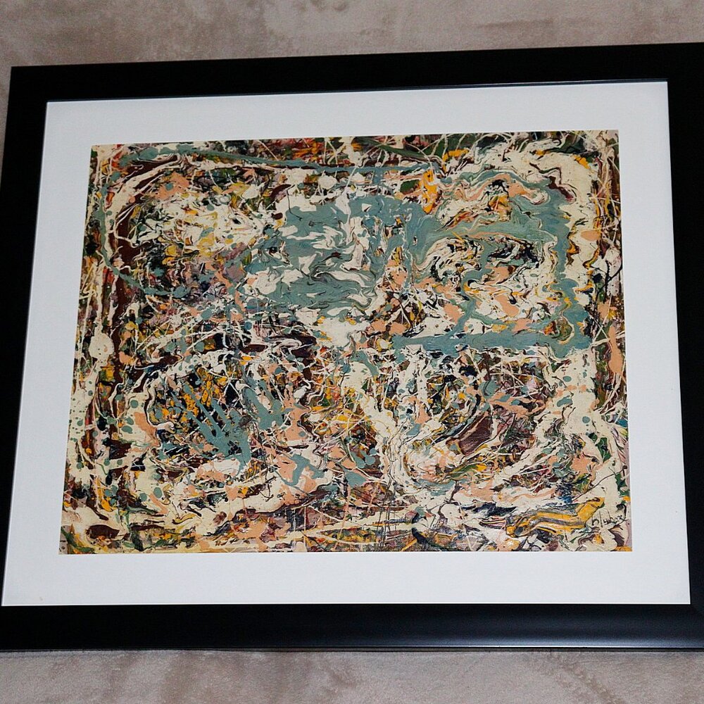 Abstract oil painting, manner of Norman Bluhm
